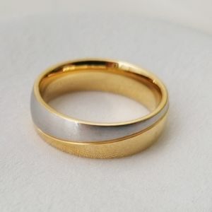 Size 8 Unisex ring wedding band 18k over stainless steel